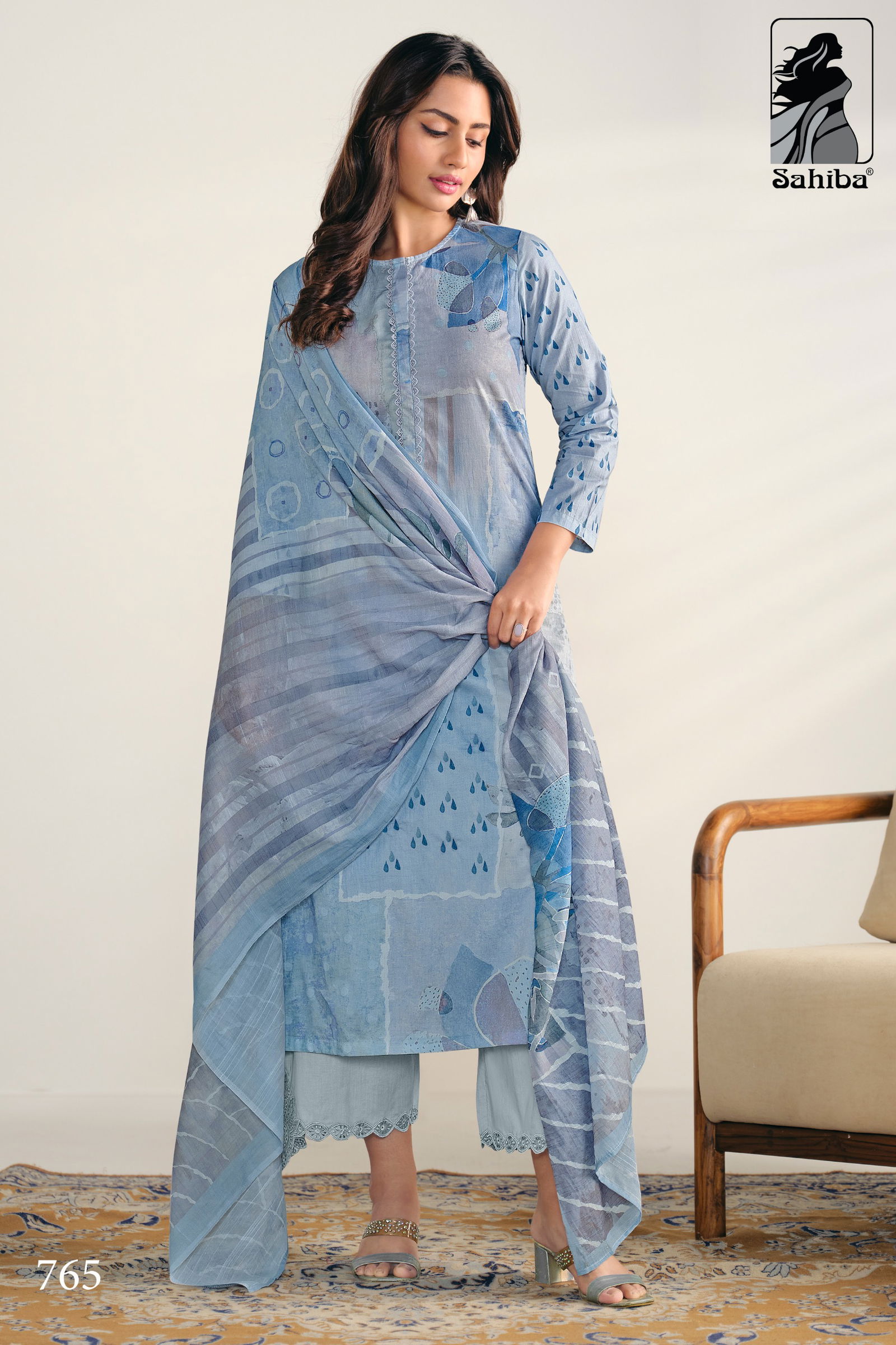 Aashima By Sahiba Pure Cotton Digital Printed Dress Material Wholesale Online